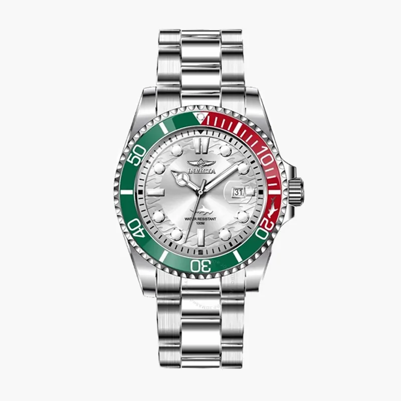 Invicta Pro Diver Quartz Silver Dial Men's Watch- 44714